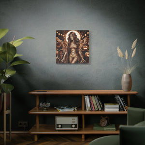 Canvas Wall Art: Halloween Virgo Astrology Mummy