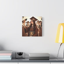 Load image into Gallery viewer, Graduation Canvas Print, Inspirational Wall Art for Graduates, Home Decor, Gift for Her, College Graduation, Motivational Decor
