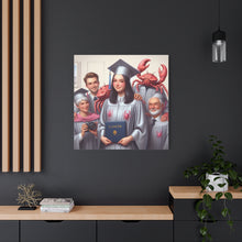 Load image into Gallery viewer, Cancer Zodiac Graduation Canvas Art, Personalized Gift for Graduates, Unique Home Decor, Wall Art, Graduation Gift Idea

