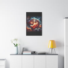 Load image into Gallery viewer, Cosmic Balance Canvas Wall Art - Celestial Decor, Zodiac Gift, Space Wall Art, Libra Astrology, Home Aesthetic
