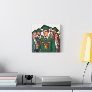 Graduation Canvas Art, Custom Grad Gift, Wall Decor, Graduation Celebration, Personalized Graduation Print