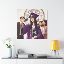 Load image into Gallery viewer, Graduation Canvas Art Print, Perfect Gift for Graduates, Wall Decor for Celebration, Home Office Decoration, Unique Graduation Gift
