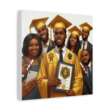 Load image into Gallery viewer, Graduation Celebration Canvas Art, Custom Wall Decor for Graduates, Gift for Newly Graduated, Inspirational Graduate Wall Art, [...]
