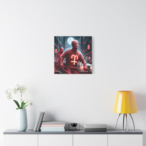Retro Horror Art Canvas Print, Mummy Wall Art, Spooky Home Decor, Halloween Gift, Dark Aesthetic