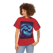 Load image into Gallery viewer, Aquarius Galaxy Themed Unisex Heavy Cotton Tee, Cosmic T-Shirt, Sci-Fi Apparel, Unique Space Graphic Tee, Gifts for Star Wars Lovers, Trendy [...]

