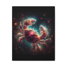 Load image into Gallery viewer, Cosmic Crab Canvas Wall Art, Nebula Art Print, Home Decor, Astrological Gift, Galactic Art Piece, Space-Themed Decoration
