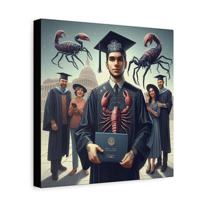 Graduation Canvas Art, Unique Artwork for Graduates, Funny Graduation Gift, Family Keepsake, Wall Decor