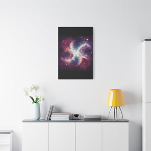 Galactic Canvas Art, Celestial Wall Decor, Cosmic Artwork, Space-Themed Home Decor, Stretched Canvas Print