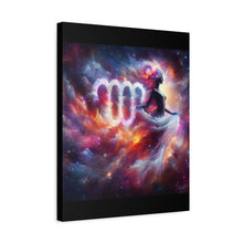 Load image into Gallery viewer, Cosmic Virgo Canvas Art, Zodiac Wall Decor, Astrology Gift for Her, Spiritual Home Decor, Artistic Virgo Print
