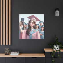 Load image into Gallery viewer, Graduation Canvas Print, Inspirational Wall Art, Personalized Gift, College Decor, Graduation Celebration
