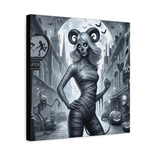 Load image into Gallery viewer, Canvas Print - Halloween Capricorn Astrology Mummy
