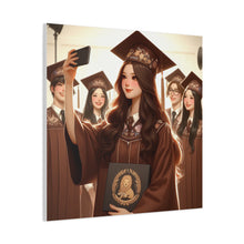 Load image into Gallery viewer, Graduation Canvas Print, Inspirational Wall Art for Graduates, Home Decor, Gift for Her, College Graduation, Motivational Decor
