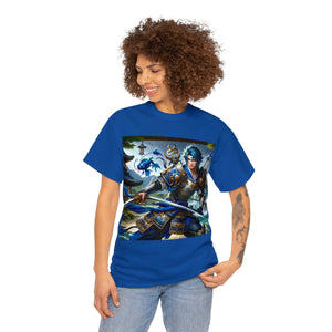 Samurai Aquarius (2) Unisex Heavy Cotton Tee