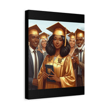 Load image into Gallery viewer, Graduation Canvas Print, Celebration Wall Art, Graduation Gift, Inspired Decor, Educational Achievement, Customizable Artwork
