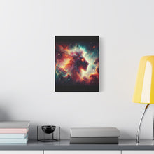 Load image into Gallery viewer, Cosmic Lion Canvas Art, Galaxy Decoration, Home Decor, Inspirational Wall Art, Gift for Lion Lovers, Space Art Print
