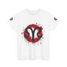 Load image into Gallery viewer, Bold Graphic Aries T-Shirt, Unisex Tee for Astrology Lovers, Unique Gift for Birthdays, Casual Wear, Statement Piece
