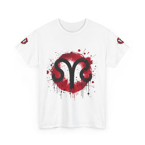 Bold Graphic Aries T-Shirt, Unisex Tee for Astrology Lovers, Unique Gift for Birthdays, Casual Wear, Statement Piece