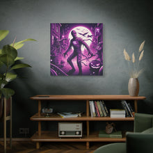 Load image into Gallery viewer, Halloween Wall Art, Spooky Canvas, Gothic Home Decor, Haunted House Decor, Mummy Artwork, Creepy Wall Hanging

