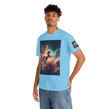 Load image into Gallery viewer, Sagittarius Galactic Unicorn Tee - Unisex Cotton T-Shirt for Cosmic Lovers, Fantasy Fans, Trendy Apparel, Astral War Merch, Gift for All Occasions
