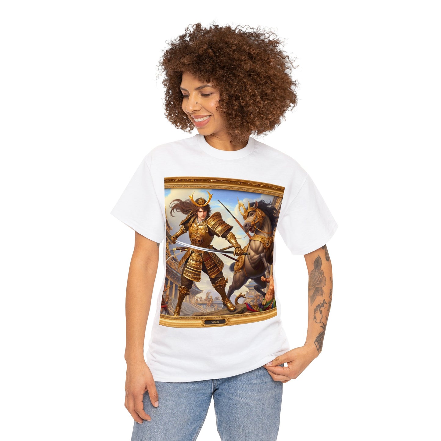 Samurai Virgo (4) Unisex Heavy Cotton Tee