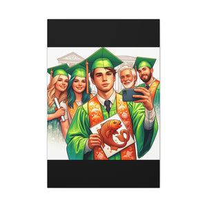Graduation Canvas Print, Customizable Wall Art, Gift for Graduates, Celebration Decor, High School Graduation