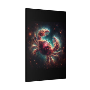 Cosmic Crab Canvas Wall Art, Nebula Art Print, Home Decor, Astrological Gift, Galactic Art Piece, Space-Themed Decoration