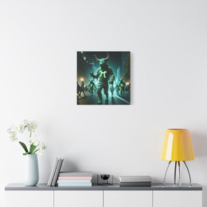 Mystical Taurus Canvas Wall Art, Zodiac Decor, Home Wall Decoration, Gift for Astrology Lovers, Unique Art Piece