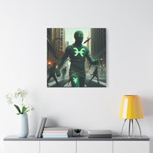 Load image into Gallery viewer, Glow-in-the-Dark Pisces Canvas Art, Zodiac Decor, Astrology Wall Art, Gift for Him/Her, Unique Home Decor, Mystic Vibe

