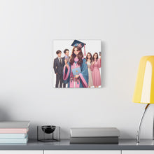 Load image into Gallery viewer, Custom Graduation Canvas Art, Celebration Decor, Gift for Graduates, Wall Art for Achievements, High School or College Graduation
