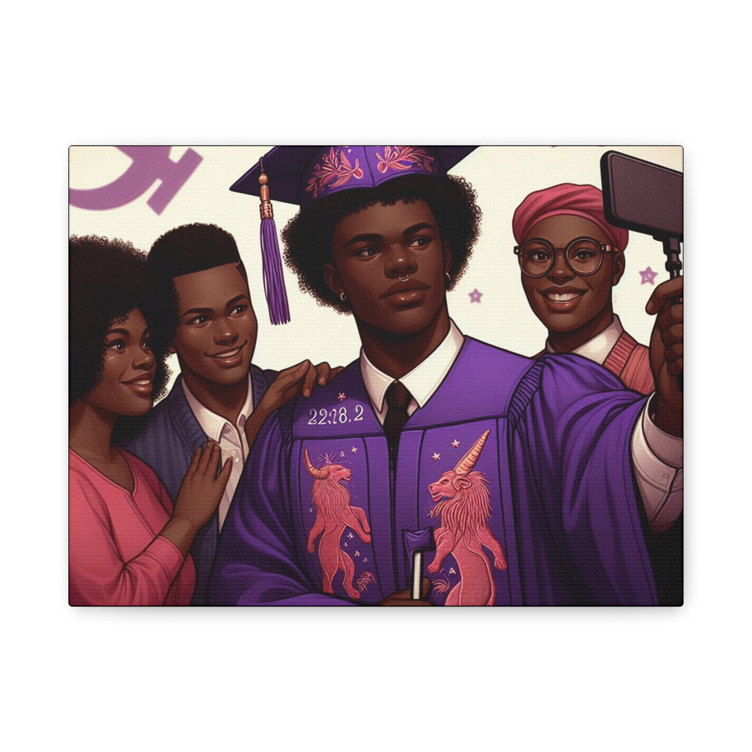 Graduation Canvas Print, Inspirational Wall Art, Emotional Home Decor, Unique Gift for Graduates, Celebration Keepsake