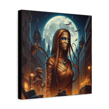 Load image into Gallery viewer, Canvas Print - Halloween Virgo Astrology Mummy
