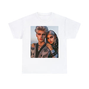 Unisex Cancer Couple (1) Heavy Cotton Tee