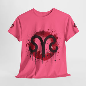 Bold Graphic Aries T-Shirt, Unisex Tee for Astrology Lovers, Unique Gift for Birthdays, Casual Wear, Statement Piece