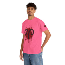 Load image into Gallery viewer, Aries Inspired Unisex Heavy Cotton Tee | Astrology Shirt, Zodiac Apparel, Gift for Astrology Lovers, Rambunctious Spirit T-Shirt, [...]
