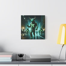 Load image into Gallery viewer, Mystical Taurus Canvas Wall Art, Zodiac Decor, Home Wall Decoration, Gift for Astrology Lovers, Unique Art Piece
