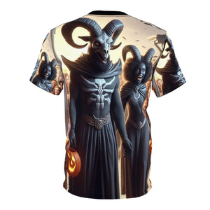 Capricorn Halloween (3) Unisex Cut & Sew Tee (AOP)