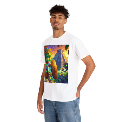 Pisces Aztec (F4) Unisex Heavy Cotton Tee