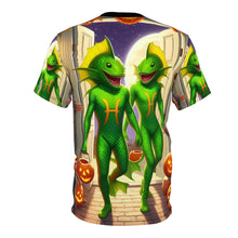 Load image into Gallery viewer, Pisces Halloween (1) Unisex Cut &amp; Sew Tee (AOP)
