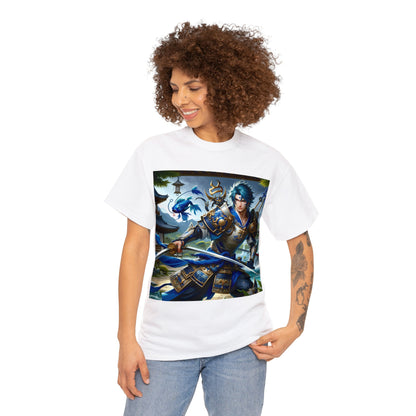 Samurai Aquarius (2) Unisex Heavy Cotton Tee