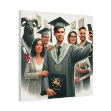 Load image into Gallery viewer, Graduation Canvas Print, Gift for Grads, Wall Art for Celebrations, Proud Graduate Decor, Customizable Artwork
