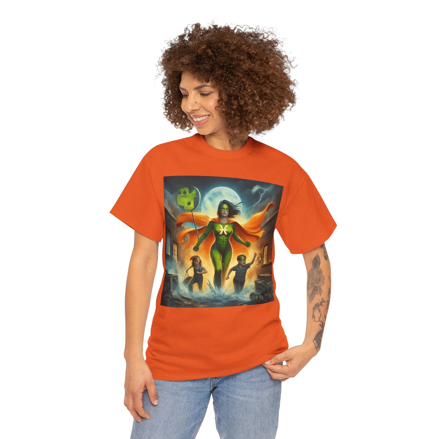 Pisces Mother's Day (2) Unisex Heavy Cotton Tee