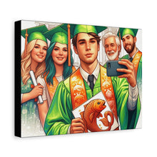 Load image into Gallery viewer, Graduation Canvas Print, Customizable Wall Art, Gift for Graduates, Celebration Decor, High School Graduation
