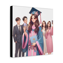 Load image into Gallery viewer, Custom Graduation Canvas Art, Celebration Decor, Gift for Graduates, Wall Art for Achievements, High School or College Graduation
