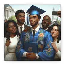 Load image into Gallery viewer, Graduation Celebration Canvas Wall Art, Personalized Gift, Home Décor, Graduation Keepsake, Unique Family Portrait
