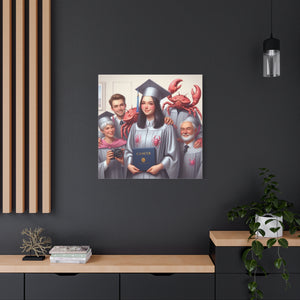 Cancer Zodiac Graduation Canvas Art, Personalized Gift for Graduates, Unique Home Decor, Wall Art, Graduation Gift Idea