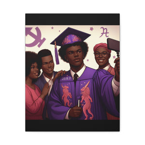 Graduation Canvas Print, Inspirational Wall Art, Emotional Home Decor, Unique Gift for Graduates, Celebration Keepsake