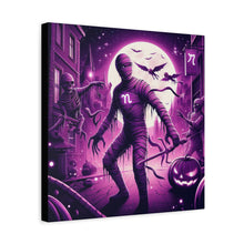Load image into Gallery viewer, Halloween Wall Art, Spooky Canvas, Gothic Home Decor, Haunted House Decor, Mummy Artwork, Creepy Wall Hanging
