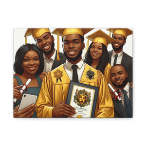 Graduation Celebration Canvas Art, Custom Wall Decor for Graduates, Gift for Newly Graduated, Inspirational Graduate Wall Art, [...]
