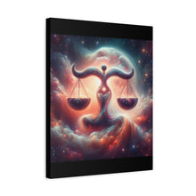 Load image into Gallery viewer, Cosmic Balance Canvas, Wall Art, Astrology Decor, Libra Artwork, Spiritual Decor, Home Decor
