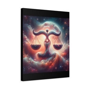 Cosmic Balance Canvas, Wall Art, Astrology Decor, Libra Artwork, Spiritual Decor, Home Decor